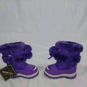 SNOW TEC GIRLS PURPLE SIZE 5 SNOW BOOTS